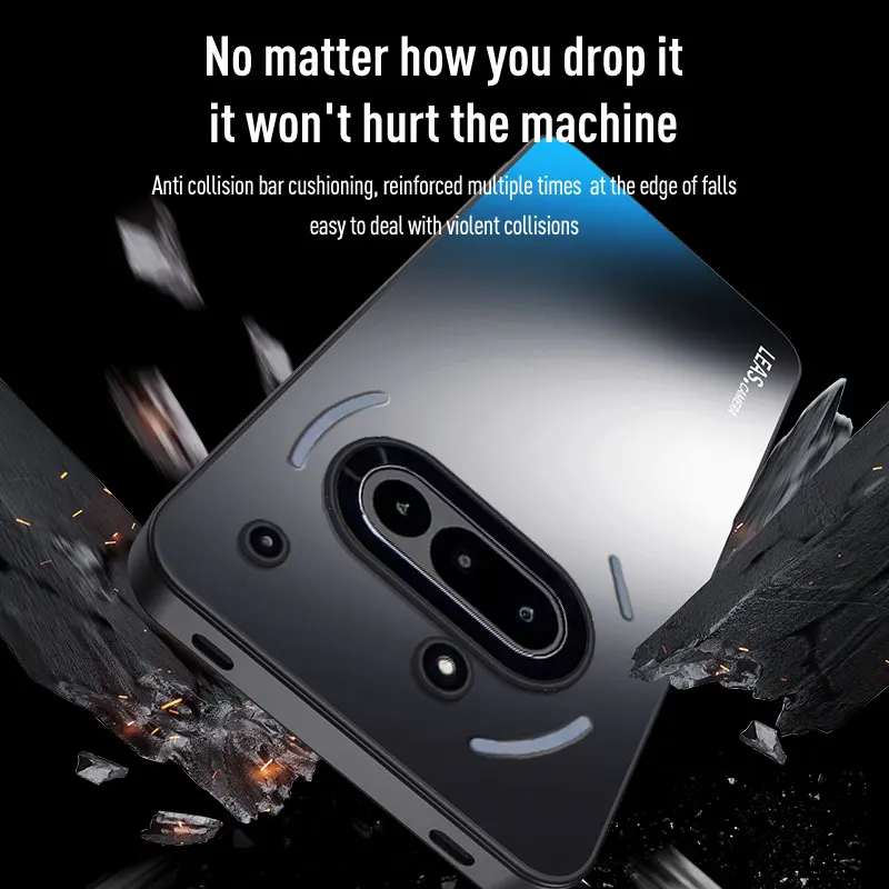 Magnetische Hülle für Nothing Phone 3A Pro, matt, stoßfest, harte Stoßstange, Ständer, Halter, Schutzhüllen für Nothing Phone 3A 2A CMF Phone 1