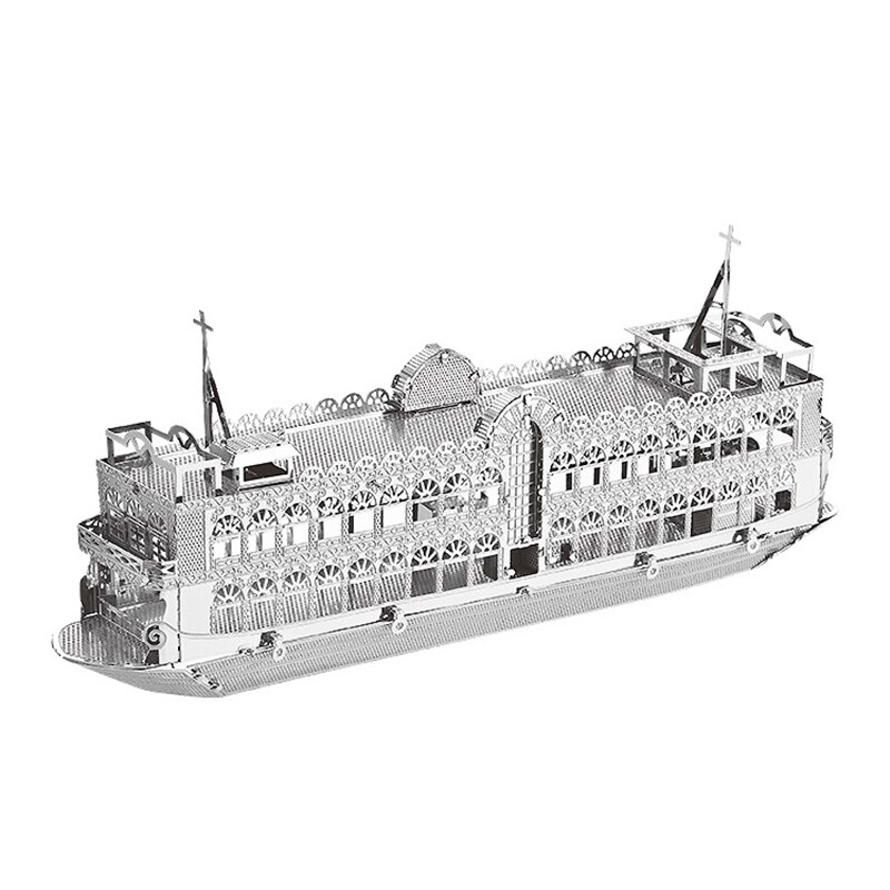 Navi Serbatoio 3D Metallo Puzzle Barca Burke Cacciatorpediniere Scialuppa Di Salvataggio Modello di Kit di Taglio Laser Jigsaw Adulti Educativi del Regalo Giocattoli di Raccolta: Harbour Cruise