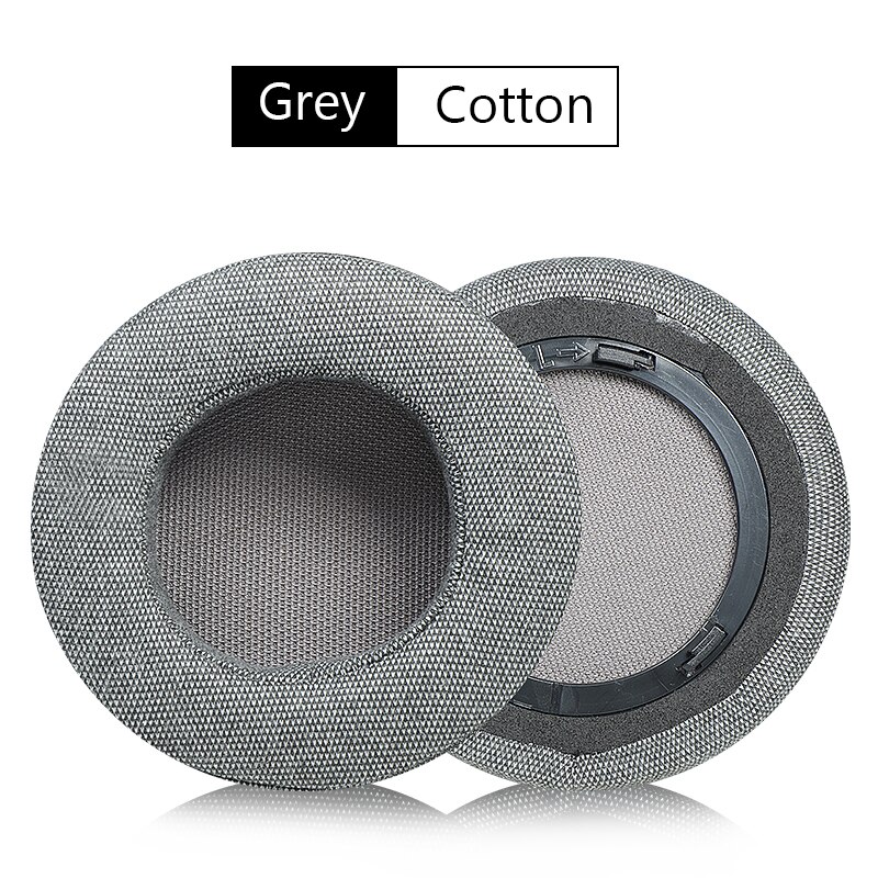 Replacement Earpads for CORSAIR VIRTUOSO RGB Wireless SE Headset Headphones Leather Sleeve Earphone Earmuff: Grey Cotton Mesh