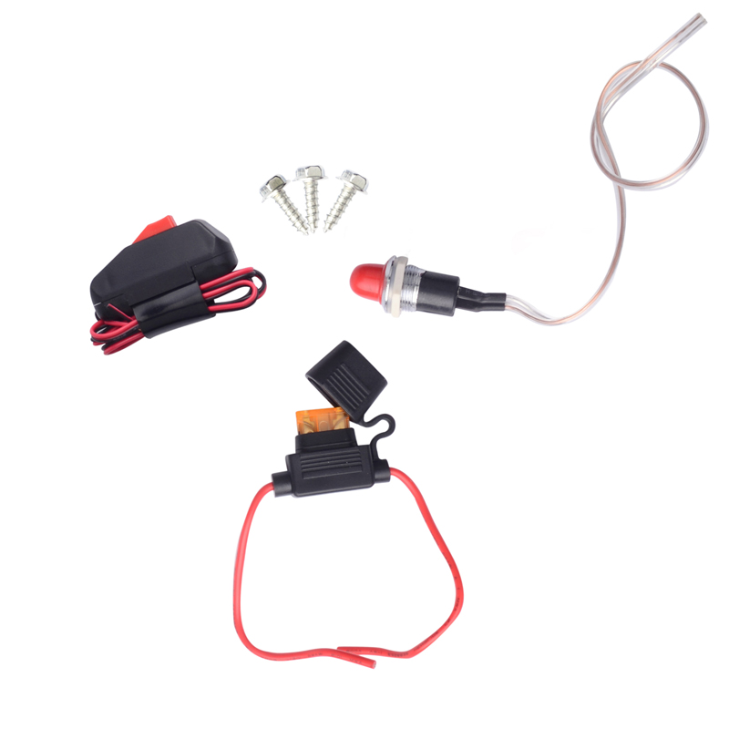 Line Lock Loc Roll Control Hill Holder Kit Line Hydraulic Brake Park Lock Pressure Holder For Disc Drum W/light &amp; Switch