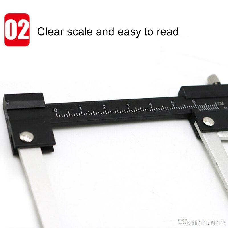 Aluminum Brake Disc 0-60mm Meter Measurer Tool + Tyre Tire Tread Depth Gauge Thickness Ruler Measuring Tool Caliper O01 20