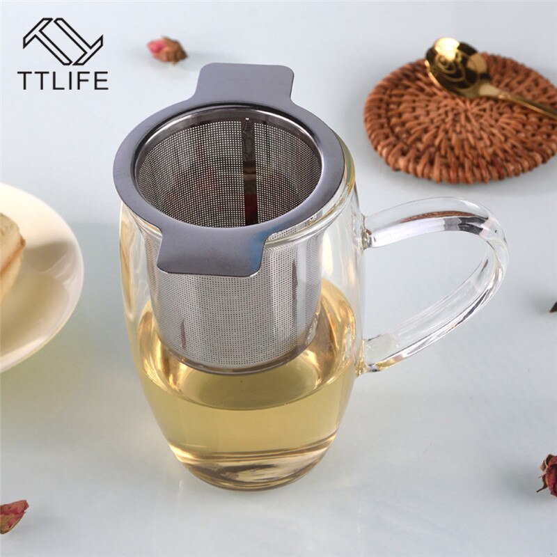 Tea Leaf Spice Filter Drinkware Mesh Thee-ei Theezeefje Theepot Roestvrij Staal Losse Keuken Accessoires Herbruikbare