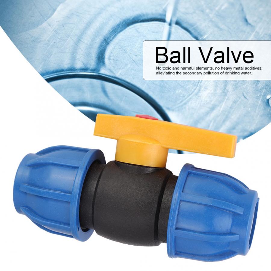 G3/4in 25mm Pipe Quick Connection Ball Valve PPR PE PVC Cold Pure Drinking Water Pipe Line Shutoff Valve Connection Fittings