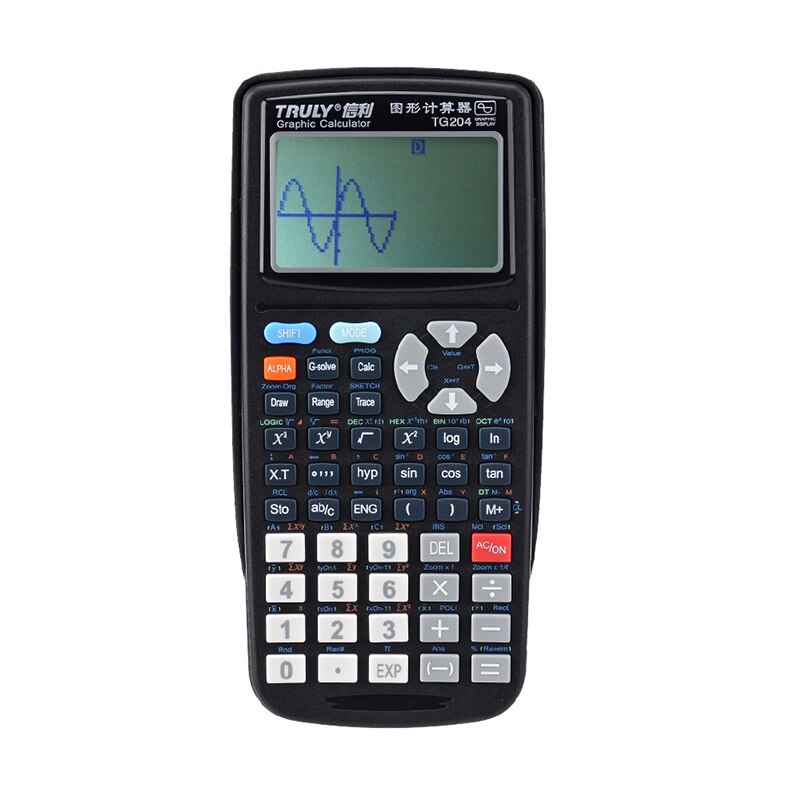 Truly TG204 Calculadora de programación de gráficos científicos SAT examen dibujo Batería Ordenador