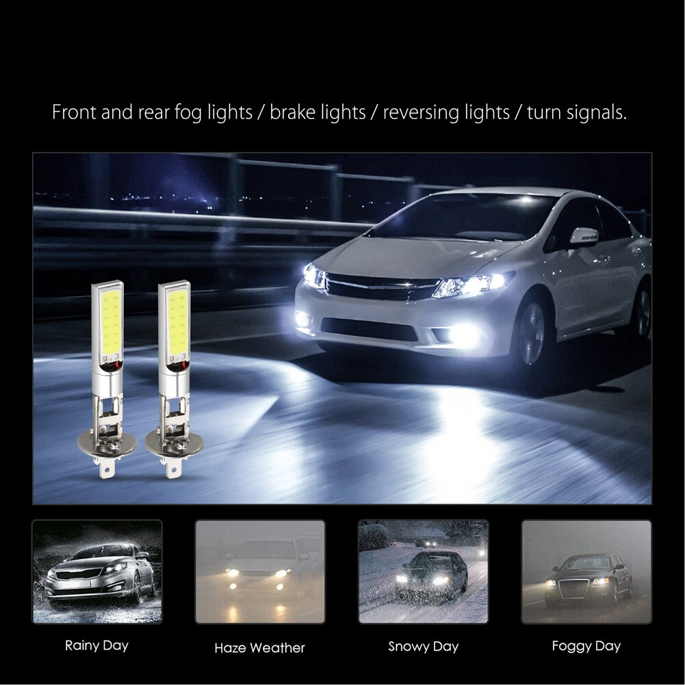 H1 Led Bar Verlichting Koplamp Hoge Dimlicht Smd Lampen Voertuig Lamp 6000K 12V 100W waterdichte Auto Accessoires Op Voorraad