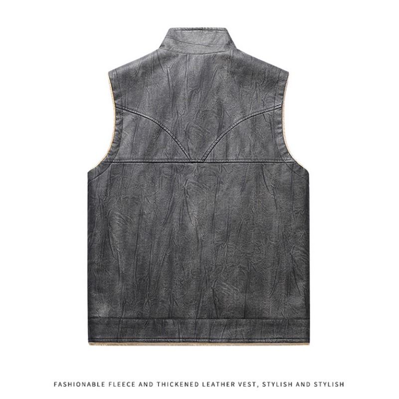 Gilet Polaire Homme - Veste Sans Manches Chaude Automne/Hiver - Vêtement Extérieur Camping Voyage