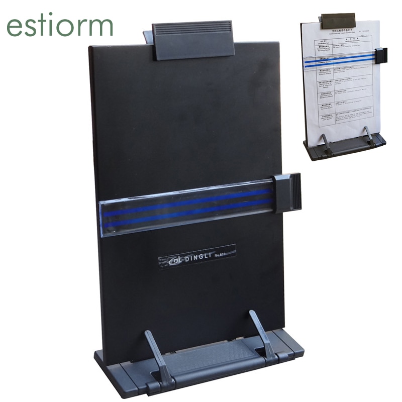 Adjustable Copy Holder ,Desktop Document Holder with Adjustable Clip, A4 Documents Copyholder for Bank Office ,Office Supplies