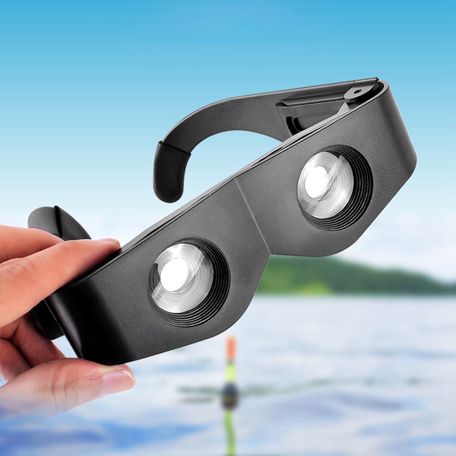 Telescope Glasses Magnifier , Binoculars Glassess Hands Free Adjustment Outdoor for Fishing Bird Watching Theater Opera