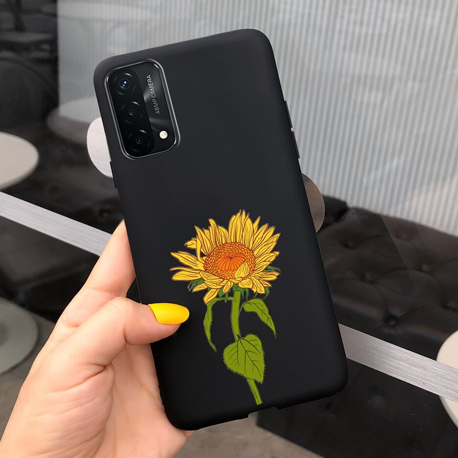 Hübsche mädchen-hülle für oppo reno 6 lite, silikon-Sanft-tpu-hülle, handyhülle für oppo reno 6 lite, reno 6 #39 rückseite 6.43 #39: Schwarz 1054