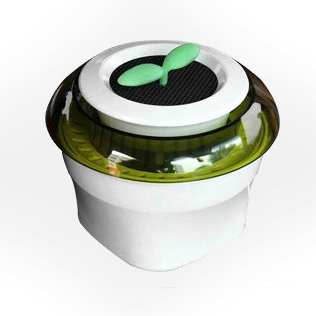 Auto Accessories Interior Space Air Purifier Air Freshener USB Powered Air Cleaner Car Decoration with Car Power Converter: Yellow