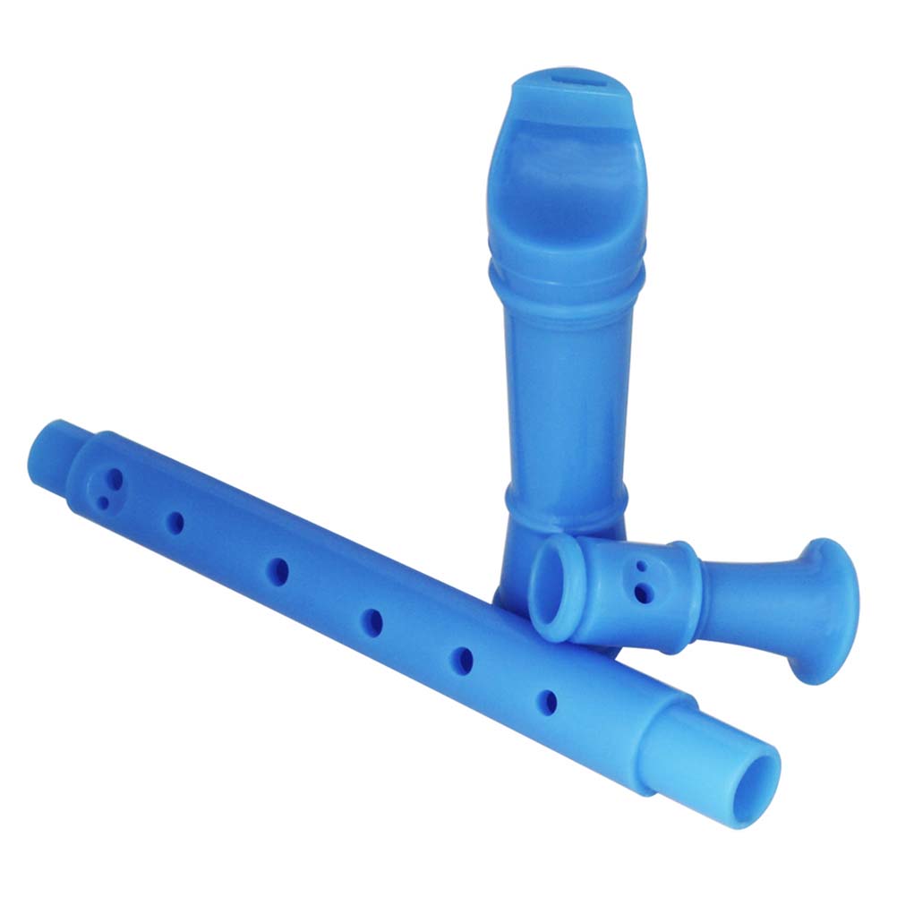 ABS Descant Recorder Fluit Beginner Niet giftig Kinderen Muziek Wind Instrumenten (Blauw & Roze)