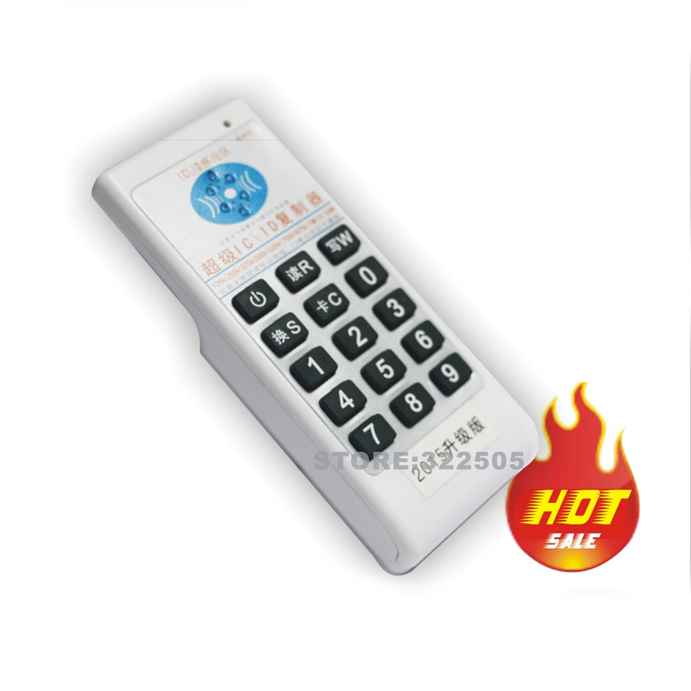 Handhållen 125 khz & 13.56 mhz rfid kopiator skrivare duplikator programmerare läsare  +10 st dubbel frekvens omskrivbar id fjärrkontroll taggar