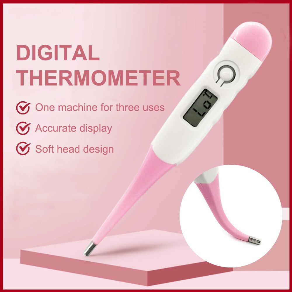 Zachte Hoofd Thermometer Digitale Lcd Onderarm Orale Lichaam Koorts Thermometers Functie Huishoudelijke Voor Kind Volwassen Baby