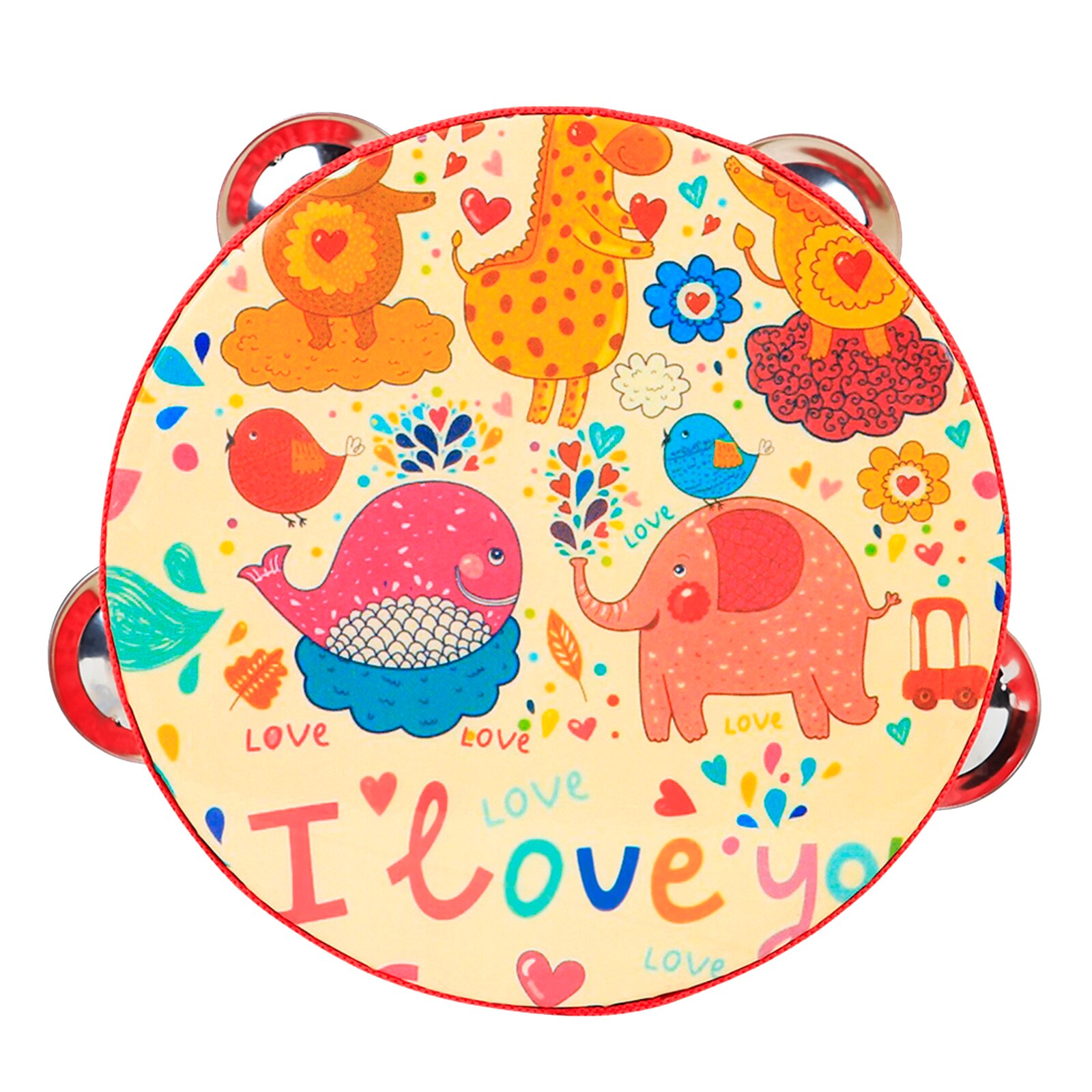 Single Row Metal Bell Jingles Percussion Music Educational Instrument Party