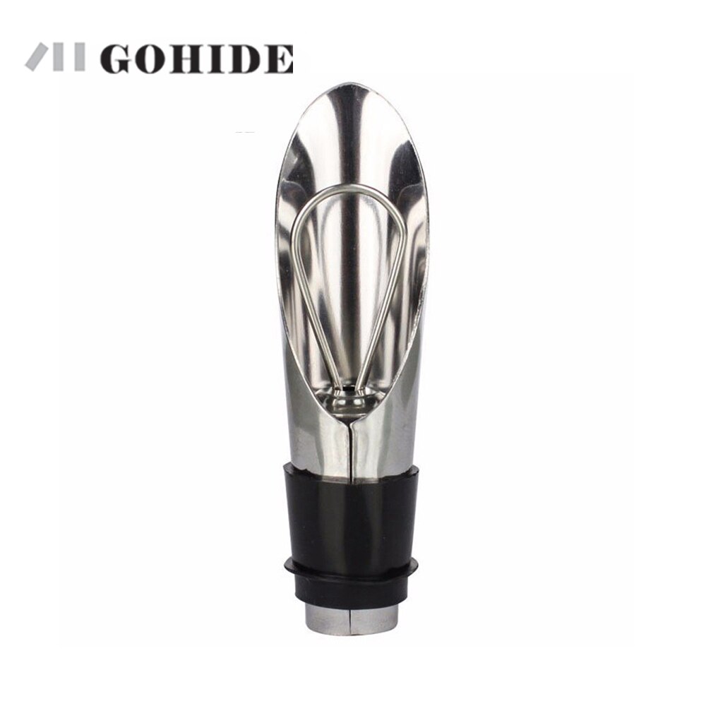GUHD 2-in-1 Stainless Steel Liquor Bottles Wine Aerating Spout and Pourer Stopper Wine Pourer Stoppers Wine Funnel Bottle Pourer
