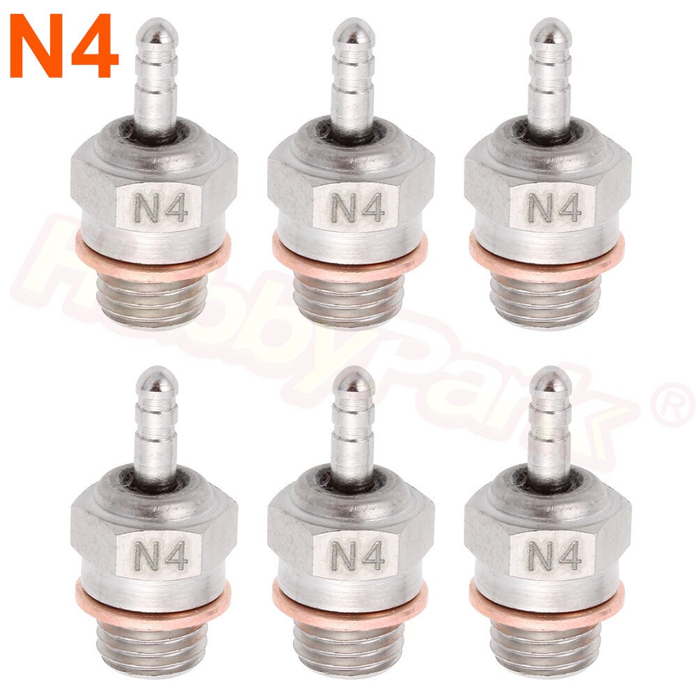 3x Bougies De Préchauffage N4 Moyennement Chaudes (Modèle 70117) - Pour Moteurs Nitro RC