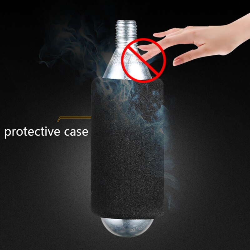 Bike Tire CO2 Mini Inflator Bicycle Cycling Pump Nozzle Cylinder Valves Adapter D2TC