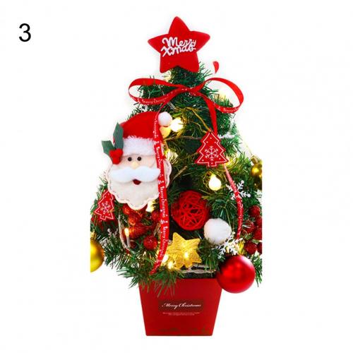 1 Set Simulation Christmas Tree Attractive LED Beautiful Handmade Christmas Tree Model Reusable Christmas Tree Display: 3