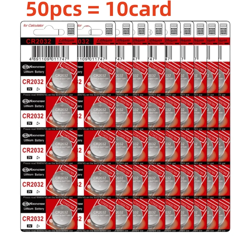Bateria de célula tipo moeda de lítio cr2032 de 10-100 peças-bateria de botão de 3v para eletrônicos, remotos, balanças, dispositivos médicos (sem halógenos): BRANCO