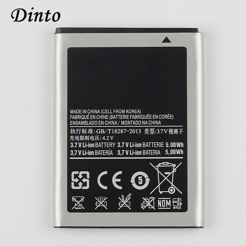 Dinto EB494358VU 1350mAh Mobiele Telefoon Batterij voor Samsung Galaxy Ace S7250D S5670 S5830 GT-S5660 i569 S5839I S7500 S7510