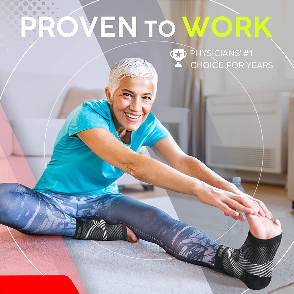 2Pcs/Pair Foot Compression Sleeve Open Toe Compression Socks Planter Fasciated Brace Night Splint for Achilles Tendonitis Brace