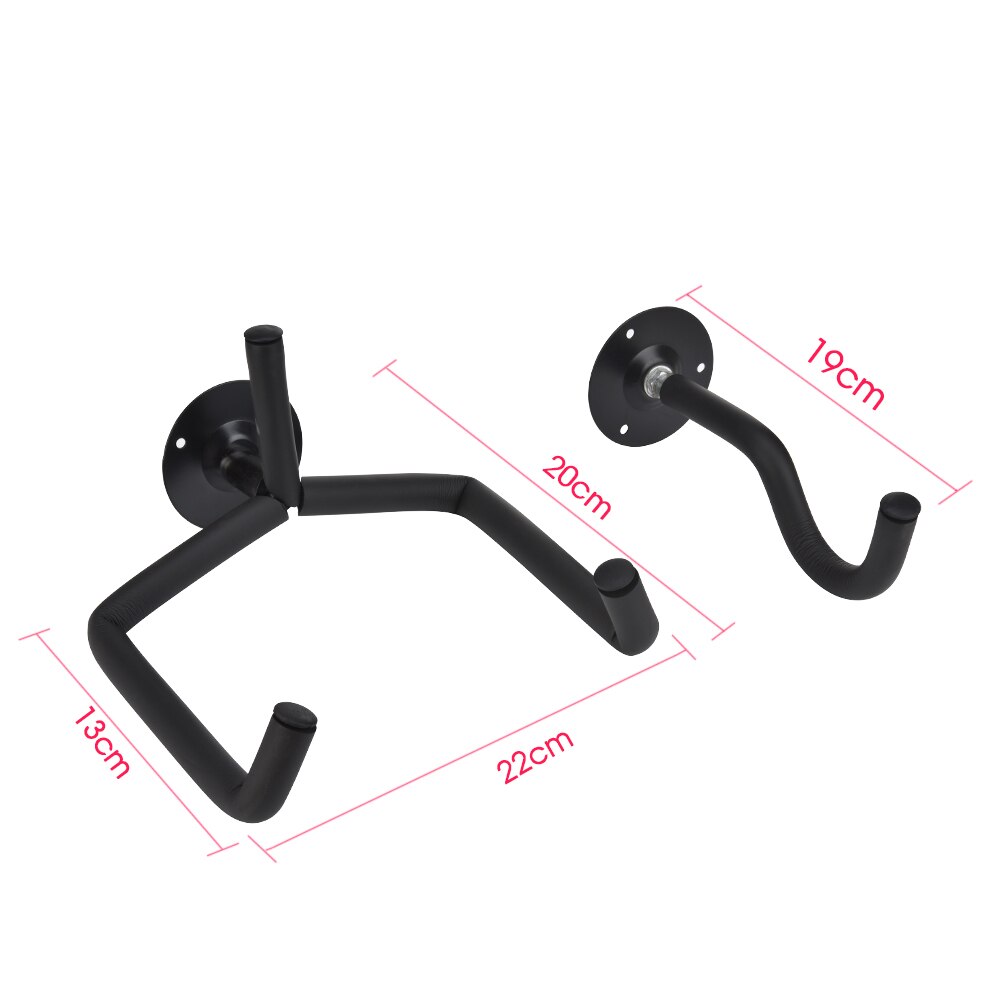 1/2 Uds gancho de soporte de guitarra gancho de guitarra Horizontal de roble soporte de montaje en pared estante de exhibición Ukelele titular para la mayoría de la guitarra