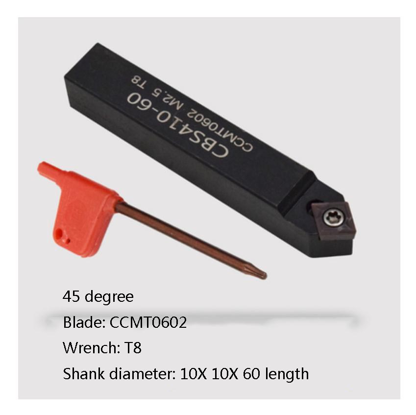 1pc Milling Machine Boring Bar C20 Shank Adjustable Boring Reaming Toolholder 45 Degree Thick Boring Tool Shank Lathe Tool: Auburn