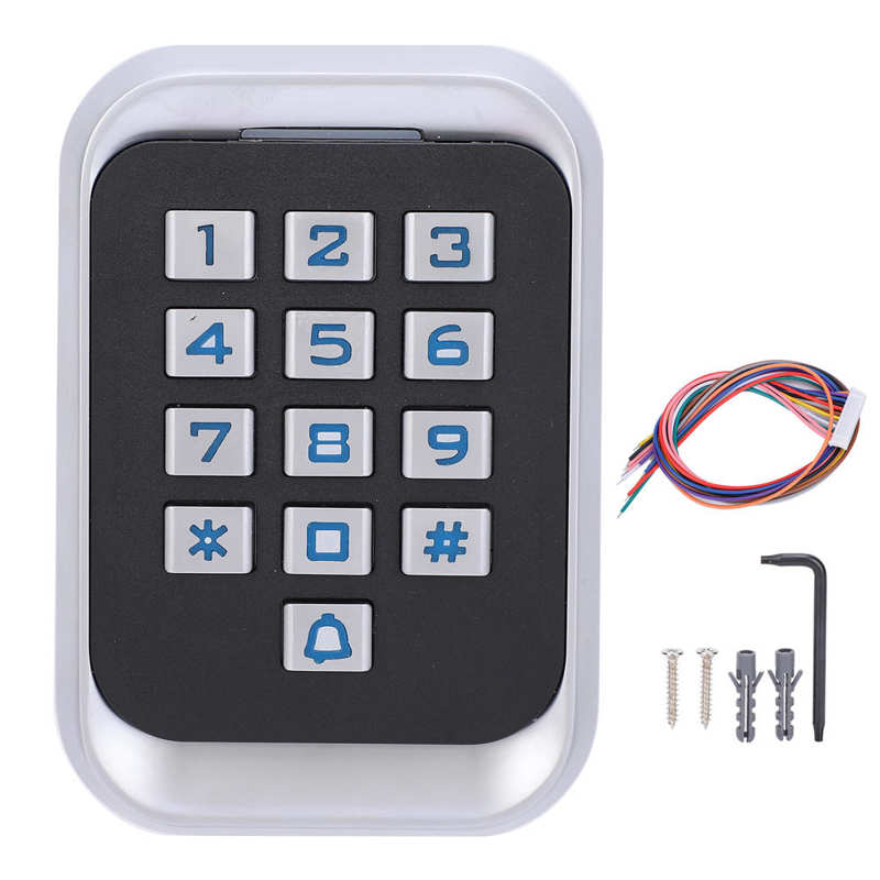 Door Entry Access Control Three Opening Methods Card Password Card + Password Keyboard Backlight Support for Office Buildings