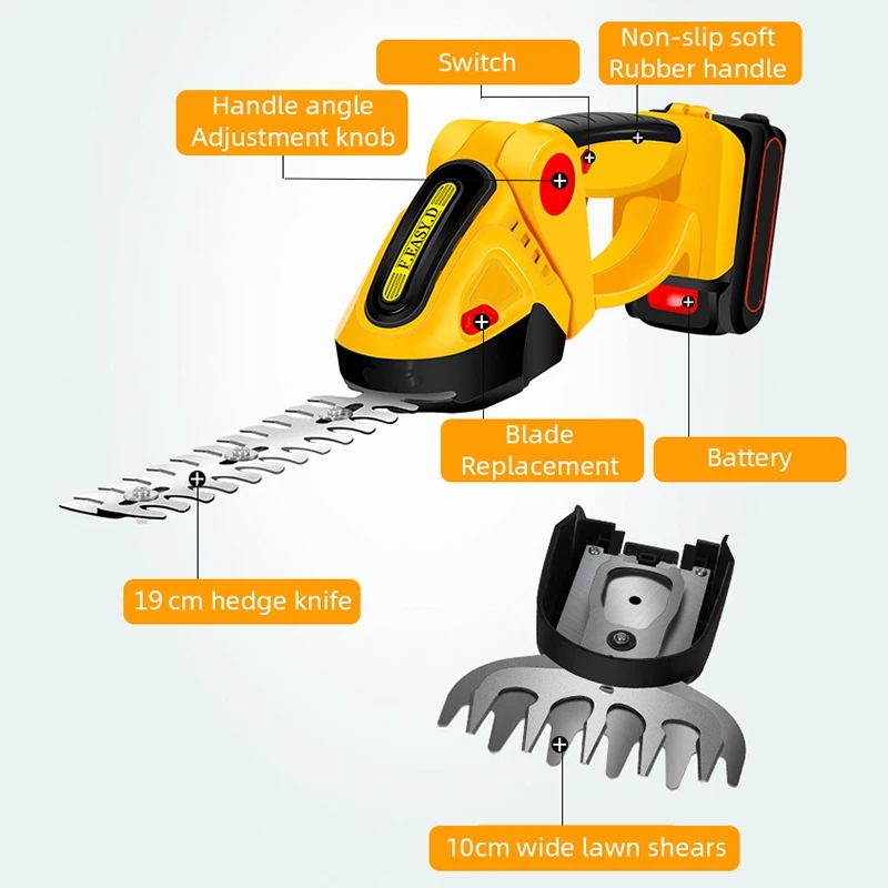 24V Elektrische Heggenschaar 2 In 1 Grastrimmer Huishoudelijke Grasmaaier Tuinbush Schaar Bijpassende Met Makita-Batterijen