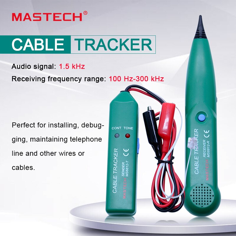 MASTECH MS6812 Telefoon Wire Tracer UTP Tool Kit LAN Netwerk Kabel Tester Line Finder RJ45 RJ11 Lijn Vinden Testen