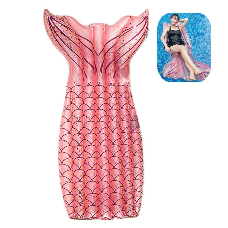 Ogon ryby krzesło wodne nadmuchiwany basen leżak: różowy