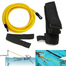 Adjustable Swim Training Resistance Elastic Belt Swimming Exerciser Natural latex Safety Rope Latex Tubes