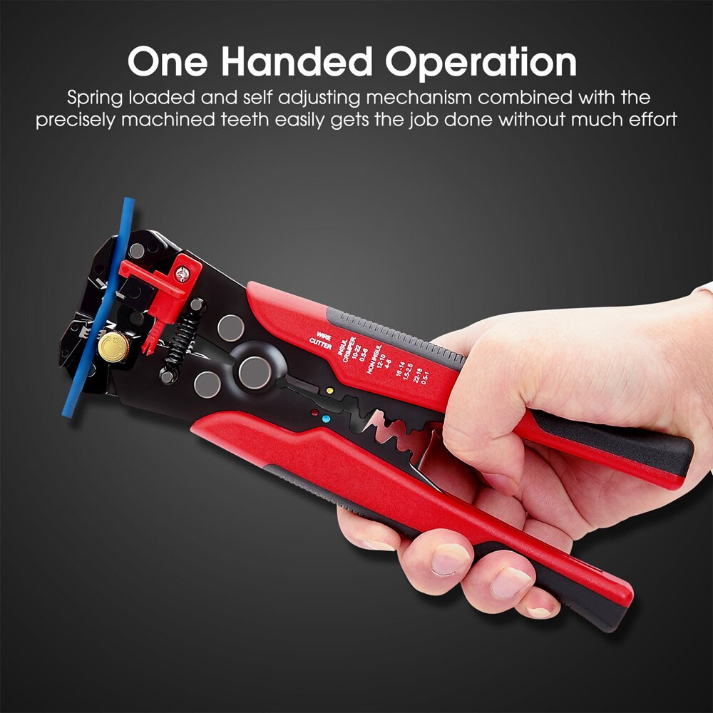 Multifunctional Automatic Wire Stripper Cable Stripping Toosl Crimping Pliers Terminal 8 Inch Electrician Wire Pulling Pliers