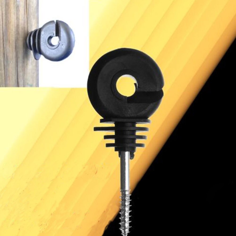 Stuks Muur Hout Post Schroef-In Ring Isolatoren Elektronische Hek Isolator Isolatie Haak Voor Hoogspanning Isolator Reparatie Lijn