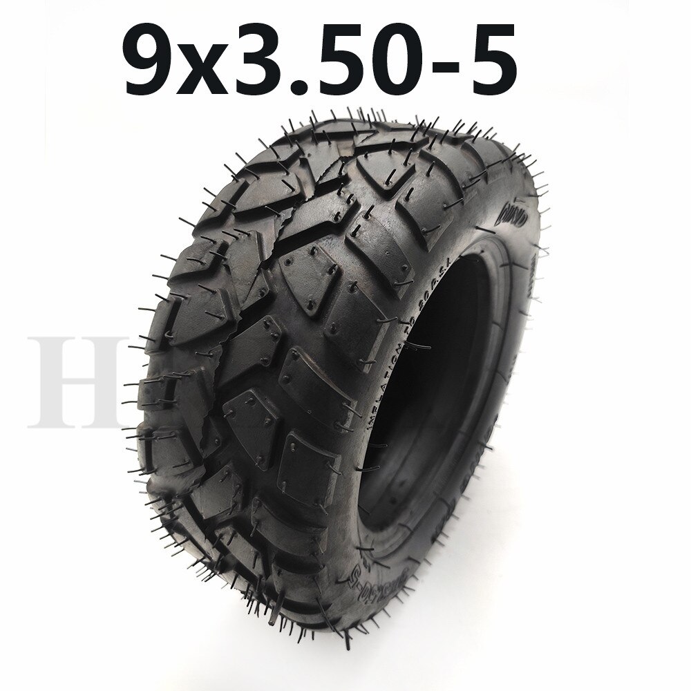 9x3.50-5 Vacuum/Tubeless Tire 9 Inch Wear-resisting Tyre for Electric Skateboard Scooter, Snow Sweepe Parts