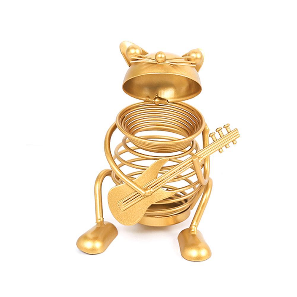 Gold Metal Pen Holder Desk Sturdy Stationery Organizer Desktop Craft Ornament For Home And Office Supplies: A