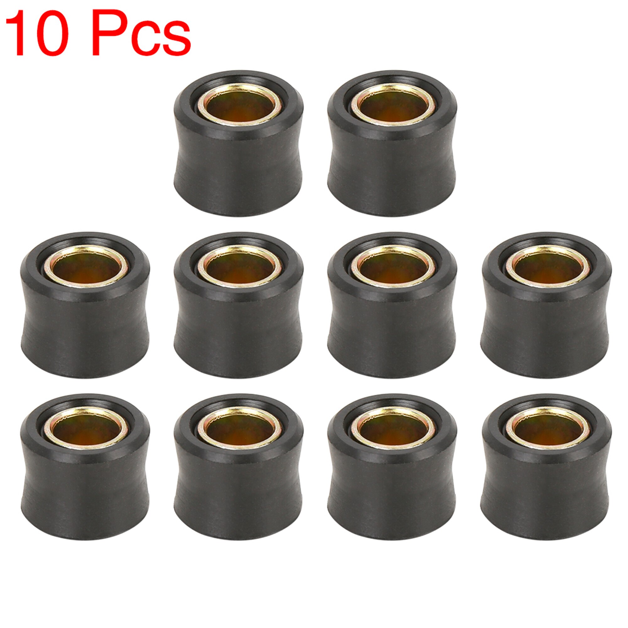 Motoforti 10mm 12mm 13mm motocicleta Scooter amortiguador trasero buje anillo de goma casquillo amortiguador de rueda 2/4/5/6/10 Uds: Naranja