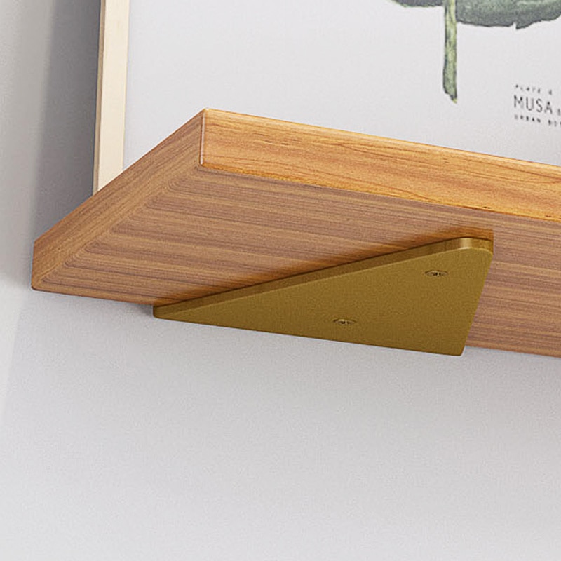 1PC Triangle Wall Bracket Fixed Tray Shelf Wall Mounted Wood Metal Straight Bracket Household Hardware