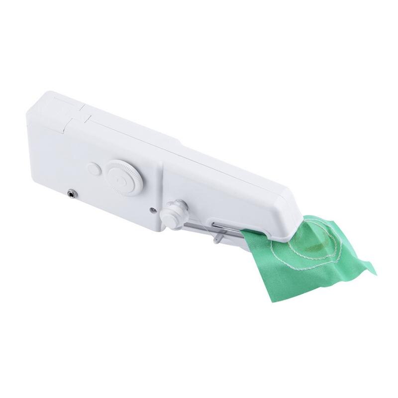 Portable Behandeld Naaimachine Handy Handheld Stitch Naaimachine (Wit)