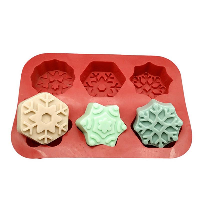 3d julepynt snefnug blonder chokolade fest gør det selv fondant bagning madlavning kage dekorationsværktøj silikone form: Default Title