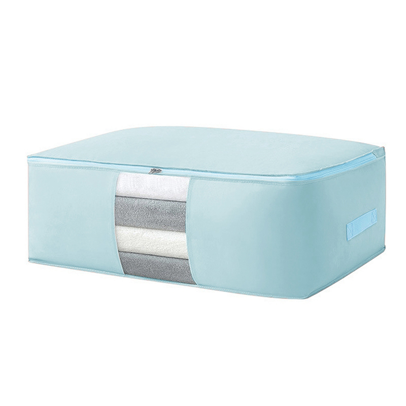 Kleidung Decke Lagerung Tasche dauerhaft Wasserdichte Lagerung fallen Decke Feuchtigkeits Große Kleidung Kleinigkeiten Verpackung Organisation Taschen: Blau / M