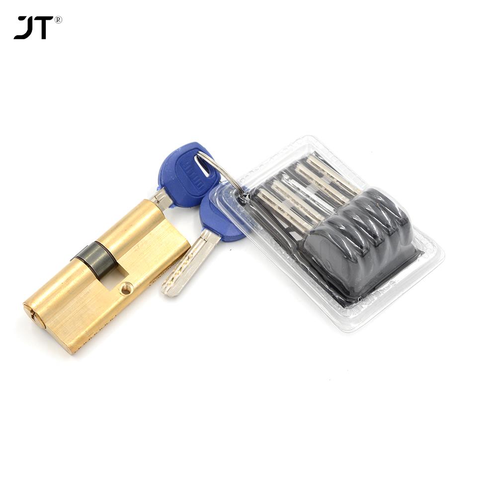 Cilindro de llave de latón, cilindro de cerradura de puerta de 75MM, 37,5/37,5, alta seguridad, cierre a presión