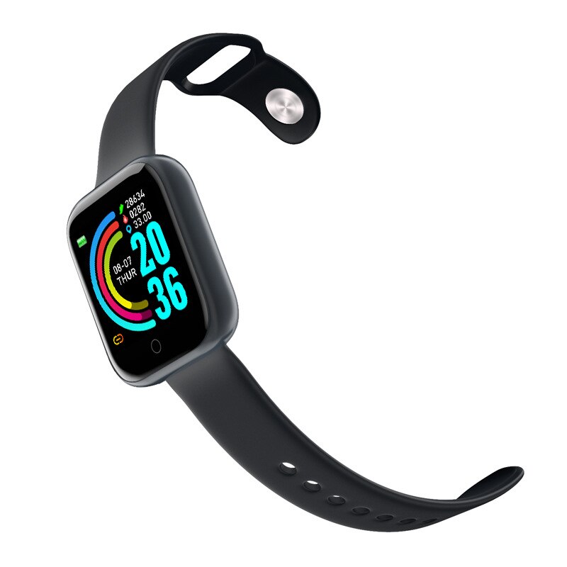 Smartwatch Y68 - Pulsmåler & Blodtryksmåler - Fitness Tracker Bluetooth - Android/iOS