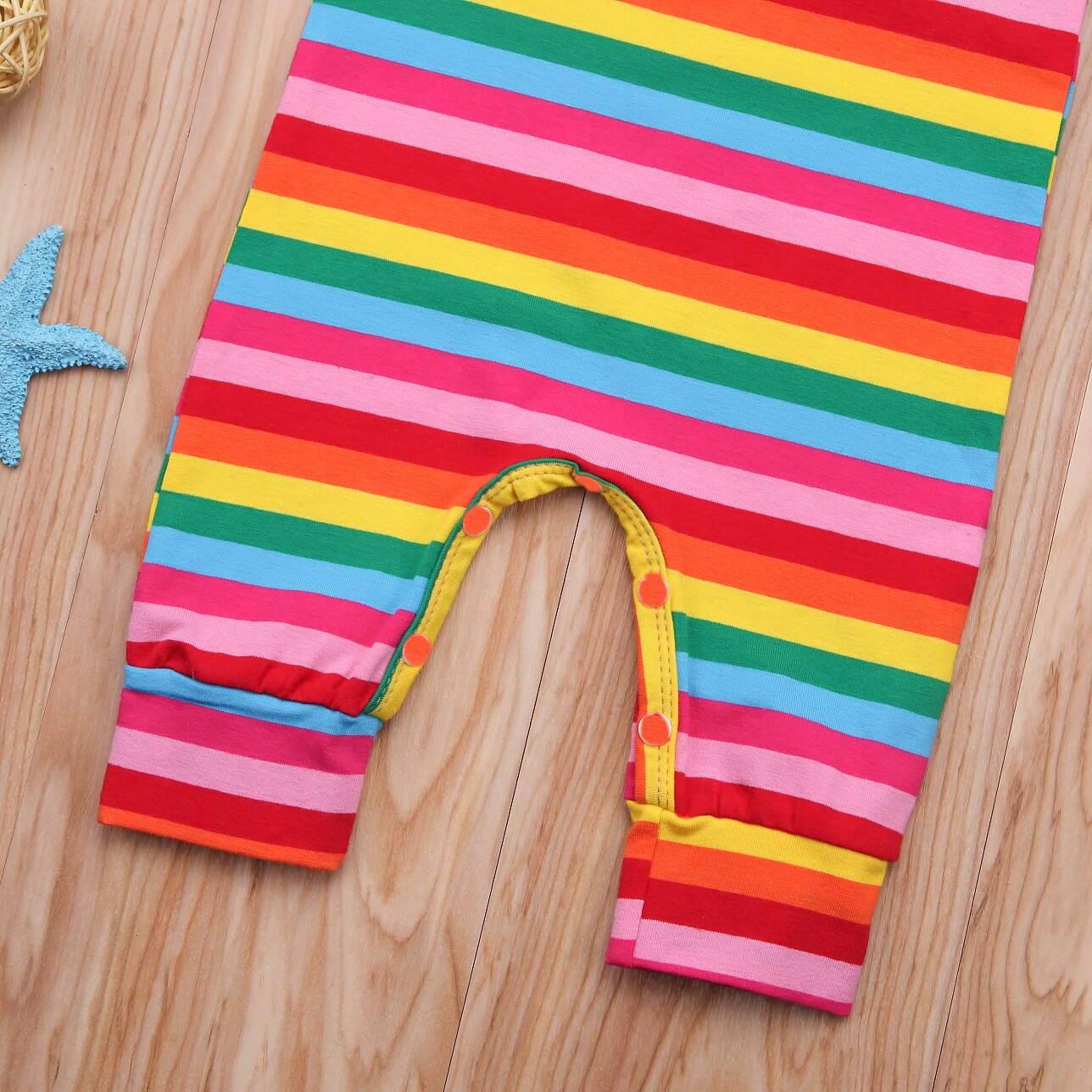 Pudcoco Neue Nette Infant Kleinkind Neugeborenen Baby Overall Romper Stirnband 2 stücke Regenbogen Ärmel Bunte Outfits