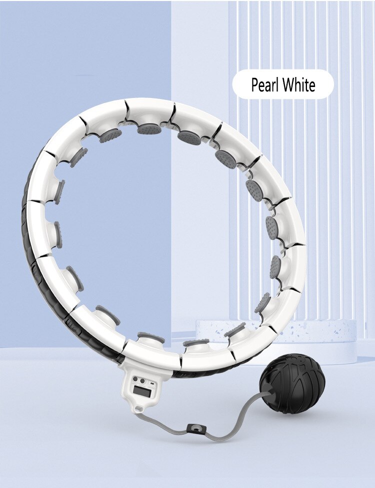 Equipo de gimnasio en casa, anillo de hoola inteligente para perder peso, aro deportivo desmontable para fitness, hoola con bola de ejercicio, autogiratorio