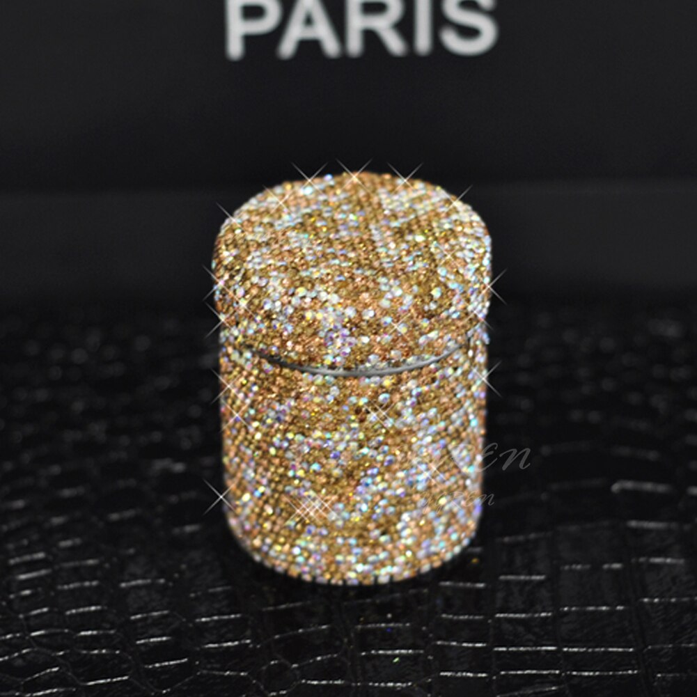 Bling strass bilförvaring städlåda dörrförvaring fathållare & hemrum hotellkontorsbord sminklåda: Guld-
