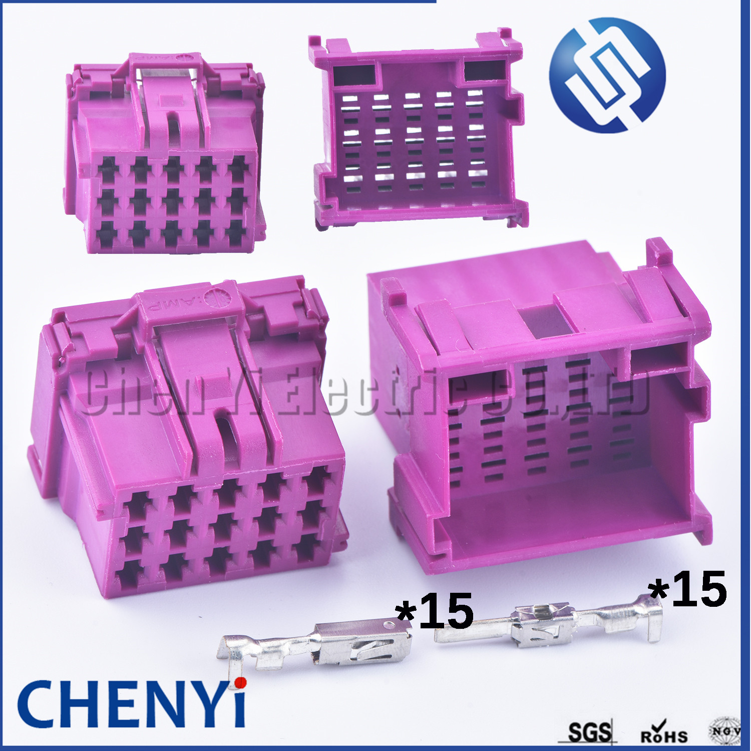 15 Pin male or female Automobile power amplifier Connector Automotive Audio Amplifier Plug Socket 1-967628 8-968973-1
