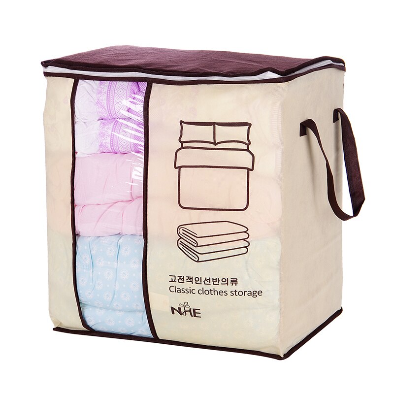 Doorschijnende Kleding Quilt Onder Bed Opbergtas Doek Doos Draagbare Rits Quilt Organizer Home Slaapkamer Organizer