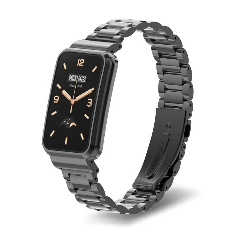 Correa de acero inoxidable para Xiaomi Mi Band 7 Pro, pulsera para reloj inteligente, Protector de caja de Metal, cubierta de pulsera para Mi Band 7 Pro