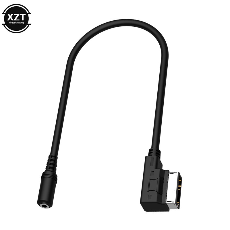 Female 3.5MM Audio Jack To AMI Media AUX IN Interface Cable Adaptor for Mercedes Benz